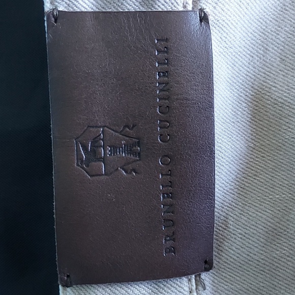 Brunello Cucinelli Jeans Khaki Tan with Gold <Read Description For Measurements> - Picture 4 of 12